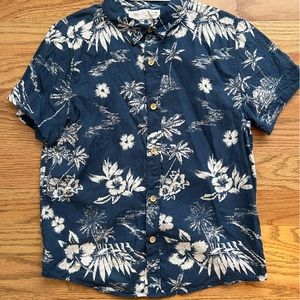 Zara sz. 7 blue Hawaiian shirt 🌴🌴